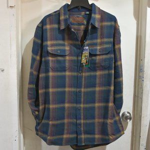Orvis Men’s Flannel Shirt M L XL XXL 3XL in GREEN